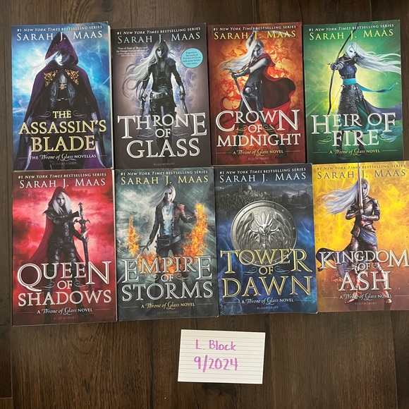 OOP Throne of Glass Complete Series Paperback Set - Picture 2 of 8